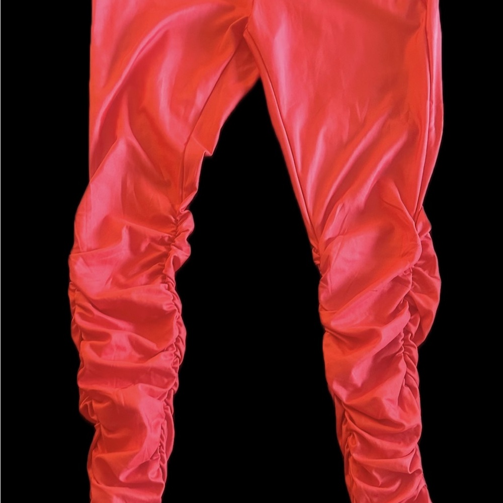 SHEIN High Rise Red Jeans - Picture 3 of 3